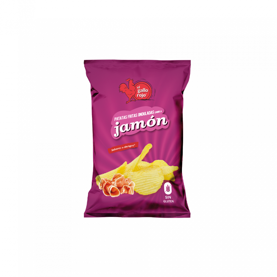 Patatas Onduladas sabor Jamón