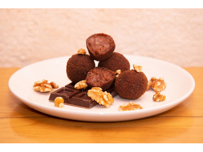 Croqueta de Chocolate Negro con Nueces