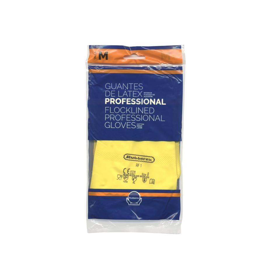 Guante Semi-industrial Látex Flocado Premium 2