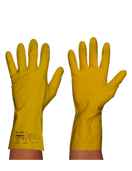 Guante Semi-industrial Látex Flocado Premium