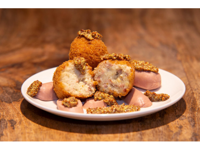 Croqueta Frankfurt con Mostaza